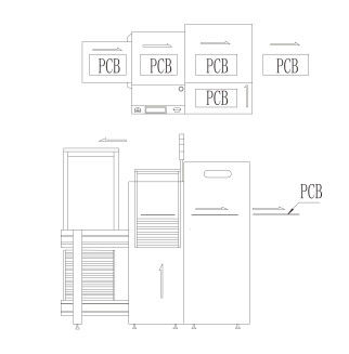 Machine de chargement de PCB entièrement automatique aspiration sous vide pour la ligne SMT