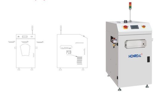 Chargeur et déchargeur de PCB à plaques nues automatiques sous vide avec signal SMEMA