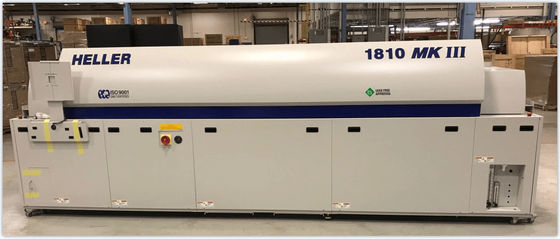 Heller 1810 MK5 10 Zone four SMT à reflux pour la soudure sans plomb de PCB 2&quot; 22&quot; 5 56 cm de large