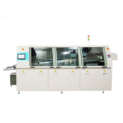 Machine de soudage automatique à ondes à double onde avec vitesse de convoyeur réglable de 0 à 1800 mm/min