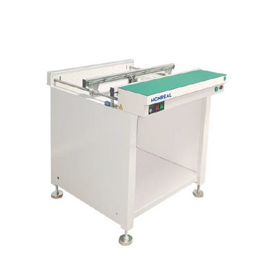 Machine de chargement et de déchargement de chargeurs de circuits imprimés à gauche/droite avec couverture de poussière et largeur réglable