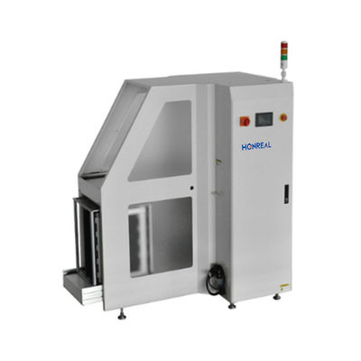Machine de chargement et de déchargement de chargeurs de circuits imprimés à gauche/droite avec couverture de poussière et largeur réglable
