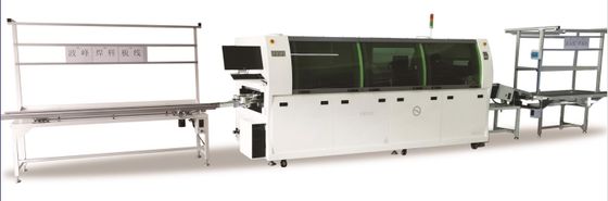 380V 60Hz SMT Mini automatique double ondes PCB à travers le trou de précision ondes machine de soudage sans plomb avec contrôle tactile PLC